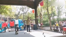 开封市朱仙镇启封故园猴戏，猴子是一家三口，表演太精彩了！