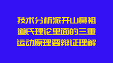 [图]技术分析的开山鼻祖，道氏理论里面的三重运动原理，要辩证理解