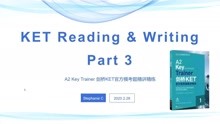 2020新版KET Reading Part 3讲解-Trainer精讲精练