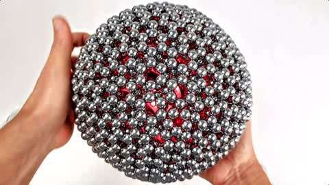 创意巴克球:磁铁球制作镂空圆球,一起来看看如何制作!