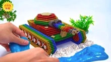 小玲儿童玩具：制造彩虹坦克！
