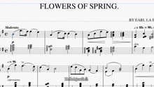 [图]【温里奇】春之花，拉格泰姆舞曲—Percy Wenrich：FLOWERS OF SPRING (1907年以笔名Earl Lafarge发表)