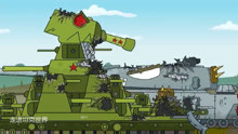 坦克世界动画：KB-44对抗大力神和皇家议会，会是怎样的结局呢