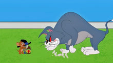 猫和老鼠：汤姆猫变成斗牛犬。