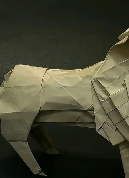 复杂折纸狮子霸气图片