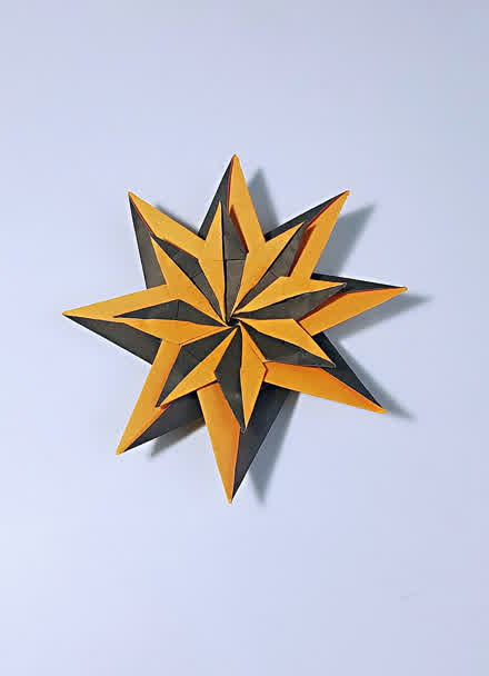 折纸双色八角星