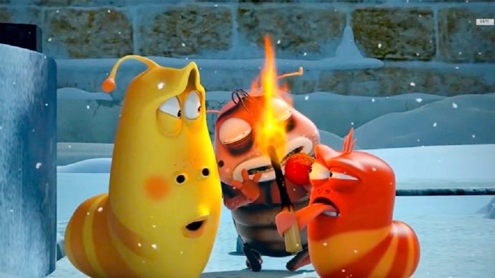儿童动画：在寒冷的冬季，小黄和小红抱着唯一的火苗取暖！