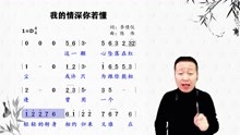 [图]你若懂我何用多说，心若相知爱必相随《我的情深你若懂》唱谱