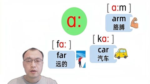 48個英語音標入門,長元音講解,單詞car和arm怎麼讀?