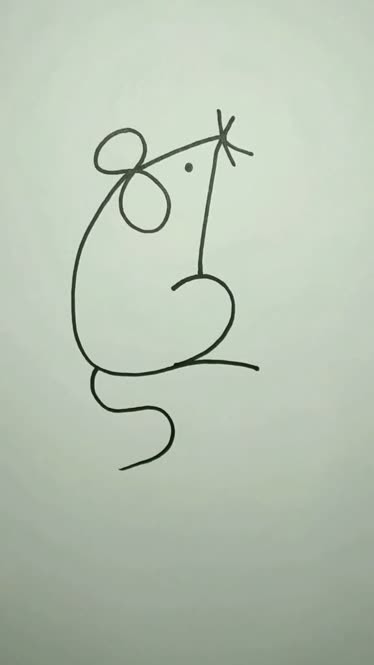 老鼠简笔画女儿图片
