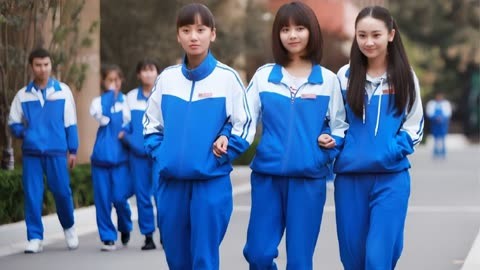 中国校服太丑了图片