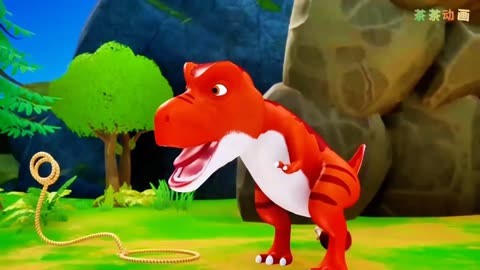 儿童恐龙动画片,调皮的霸王龙