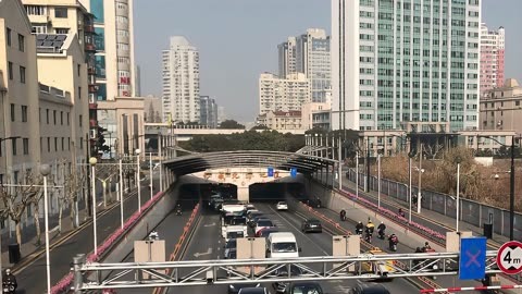 银都路隧道图片